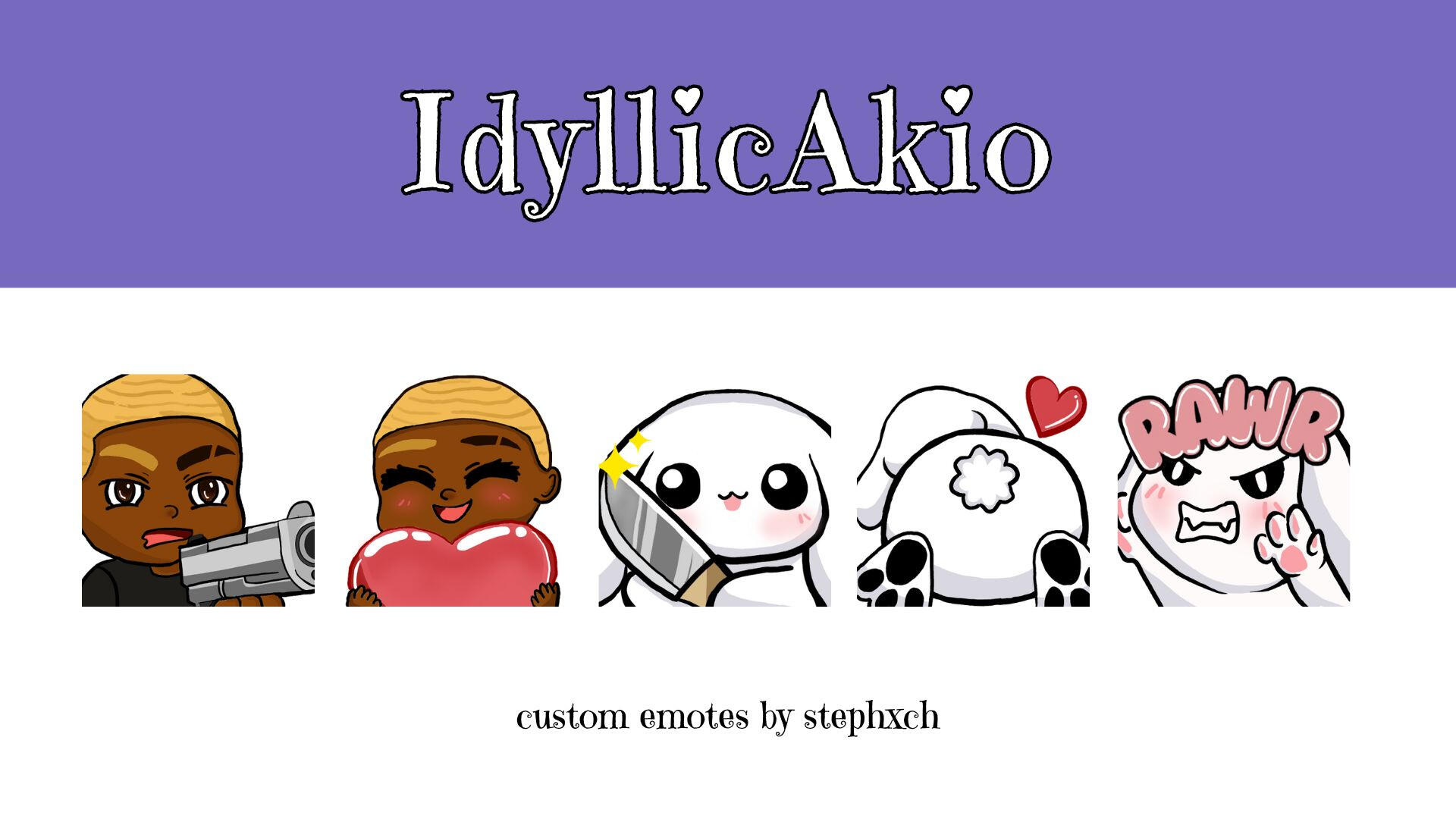 IdyllicAkio custom emotes IdyllicAkio custom emotes
